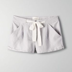 Aritzia Wilfred linen Allegra shorts